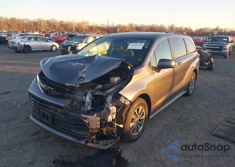 2023 Toyota Sienna Le из США, поврежденный, VIN 5TDKRKEC7PS140230